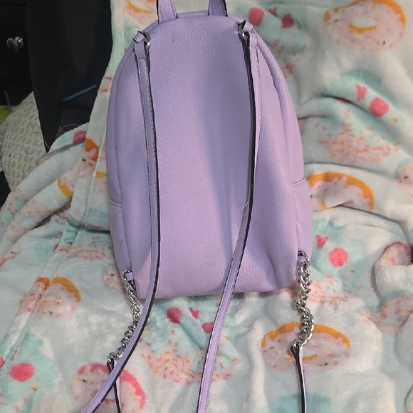 Victoria's Secret/Lavender Quilted Backpack with Chain Detail - Picture 8 of 8